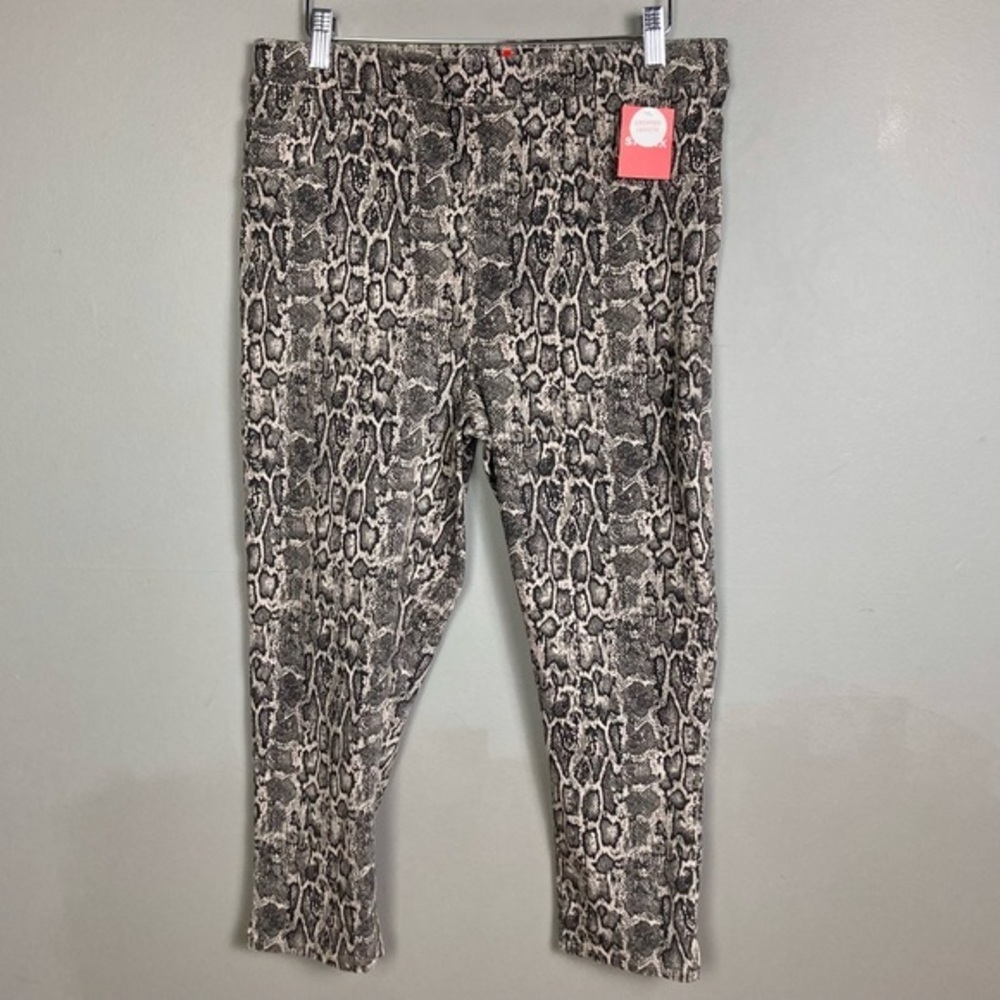NWT Spanx cropped pants XL snake print‎ faux jeans style extra large